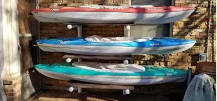 How to store a kayak outside